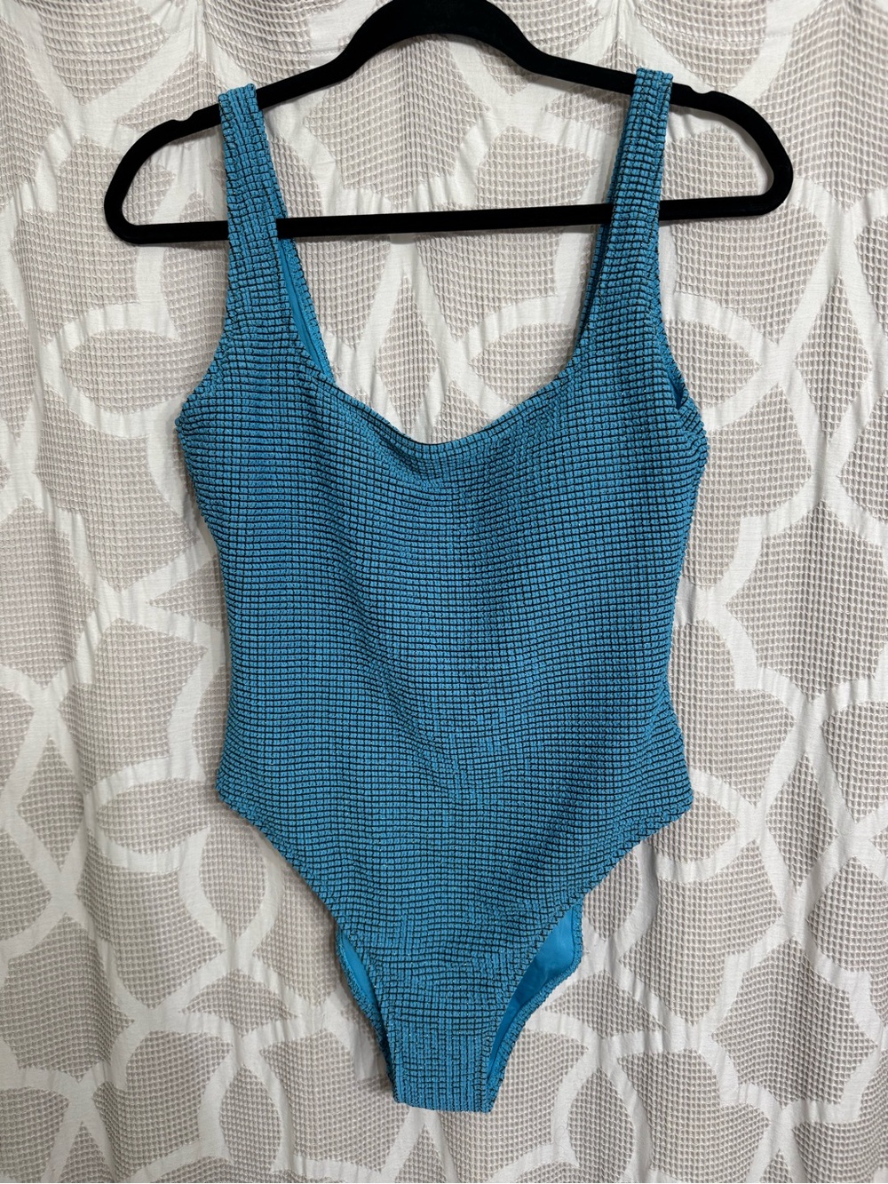 aerie Blue Textured Girls' One-Piece Bodysuit